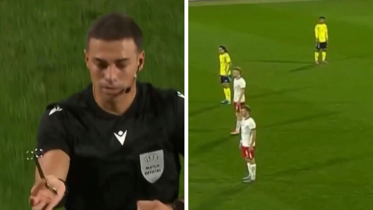 Twitter / TVP Sport / Sędzia nagle przerwał mecz Polaków