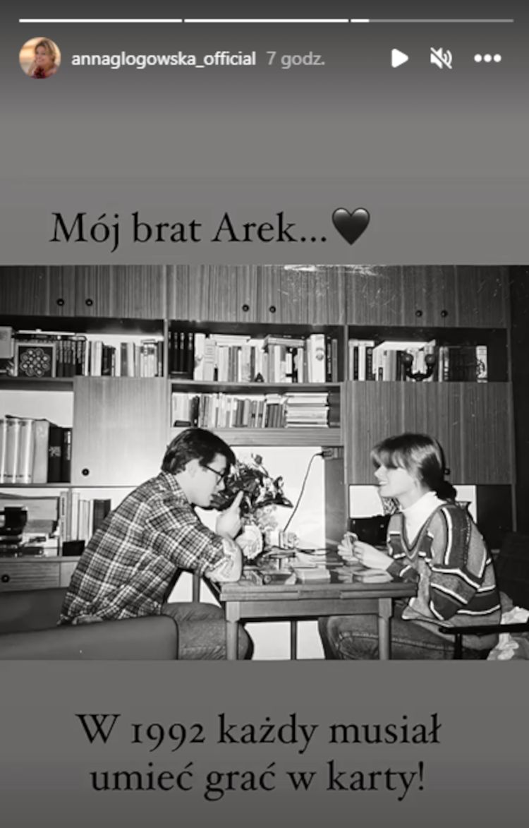 Anna Głogowska żegna brata w Instastories