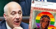 Pisarka do Brudzińskiego po aferze z Matką Boską w tęczowej aureoli: "Skur*ysynie, facecie bez jaj!"