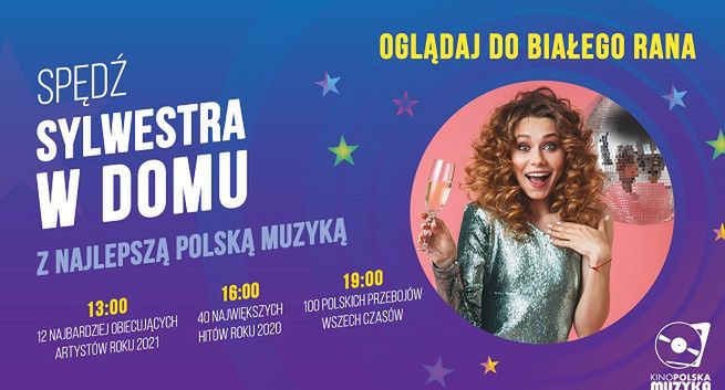 Kino Polska Muzyka ze specjalnym programem na Sylwestra, zachęca do spędzenia czasu w domu