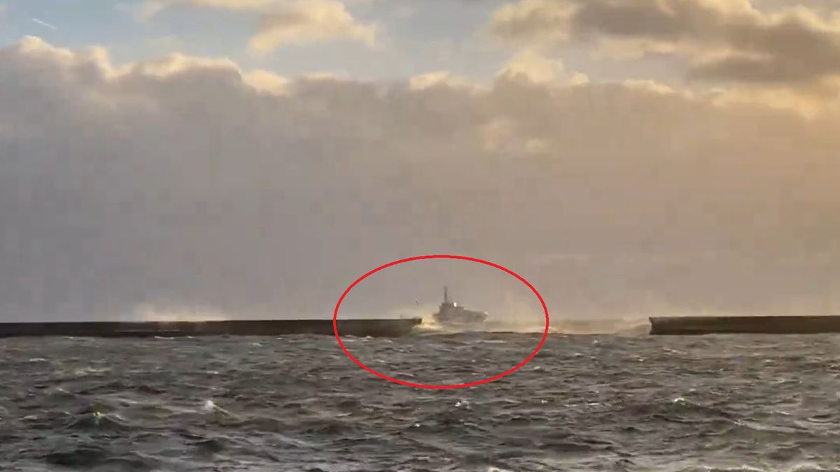 Nagranie z powrotu Sztormu do portu