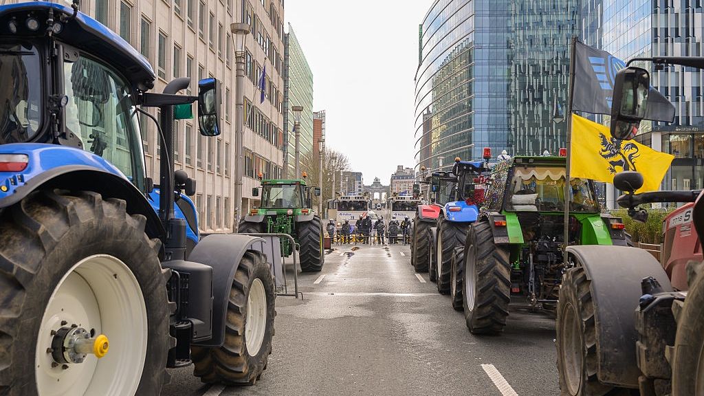 Protest rolników z państw UE przeciw umowie z Mercosur, grudzień