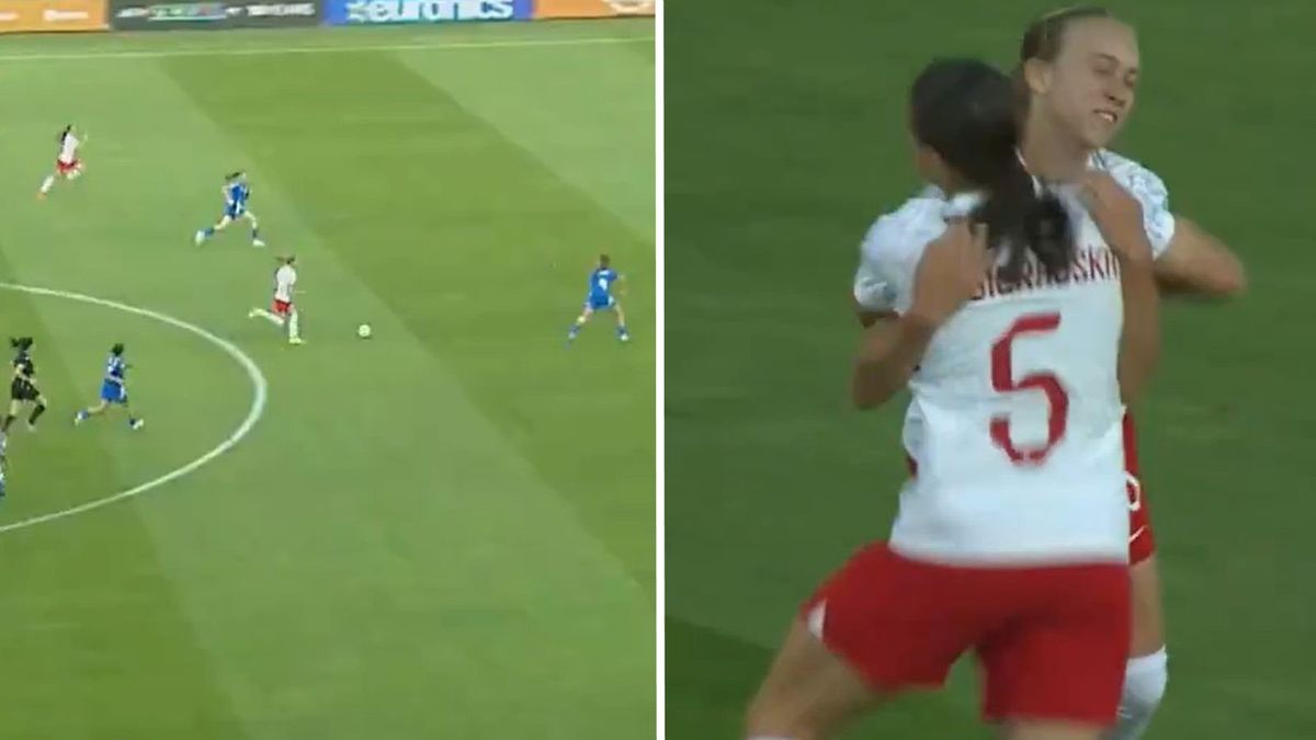 Twitter / TVP Sport / Gol Weroniki Araśniewicz w meczu z Włochami