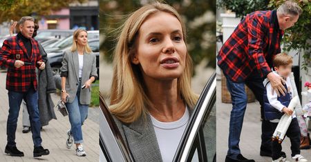 Izabela Janachowska z wystrojonym mężem i uzbrojonym w rakietę Christopherem maszerują do bentleya za MILION ZŁOTYCH (ZDJĘCIA)