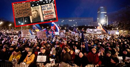 Tysiące na ulicach Bratysławy. "Wstydzimy się za Fica"