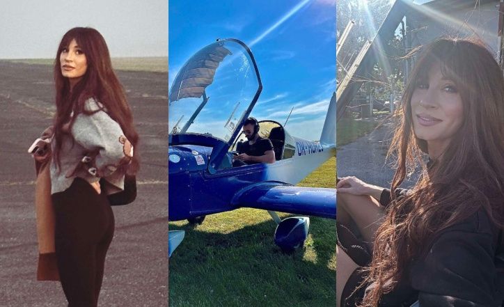 Sylwia Grzeszczak nadaje z samolotu ukochanego