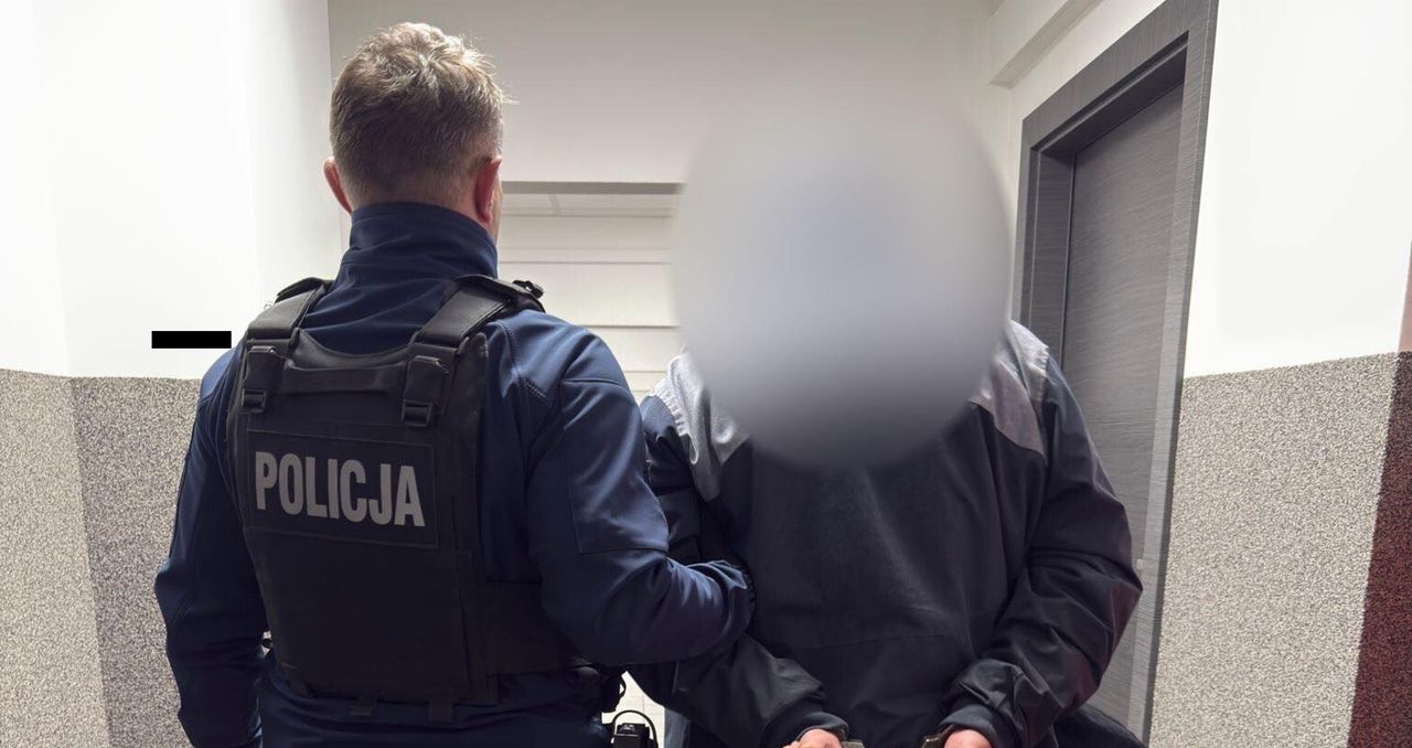 Zatrzymany mężczyzna.