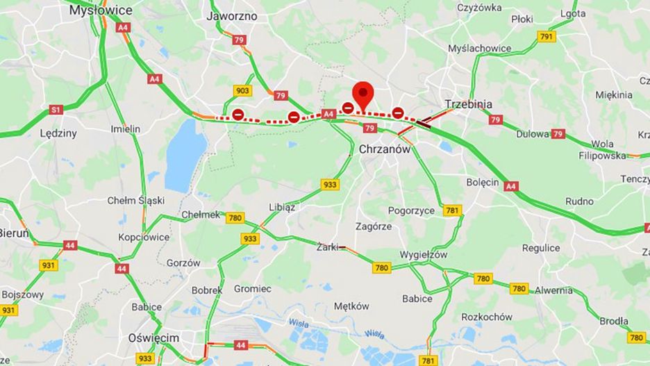 Tragiczny wypadek na A4 pod Chrzanowem. Zabity i ranni