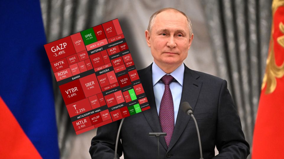 Notowania rosyjskich spółek w dół