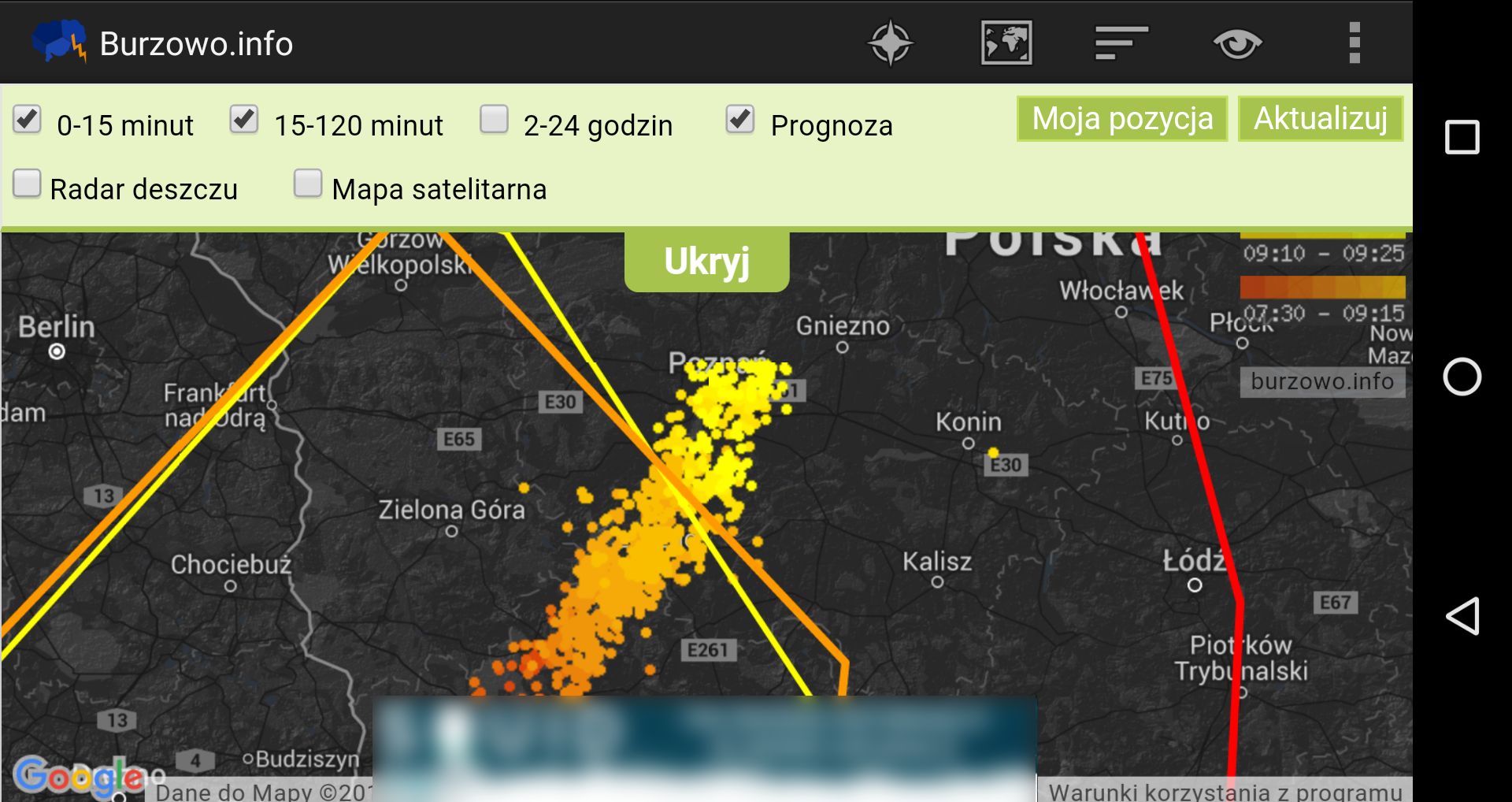 Gdzie jest burza? Przegląd stron i aplikacji nie tylko dla fotografa 9