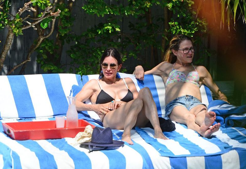 Courtney Cox na plaży w Miami