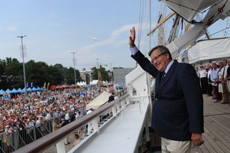Prezydent Komorowski na finale regat: Żeglarstwo to szkoła odwagi