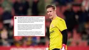 Ter Stegen opublikował oświadczenie. "Większość z was nie zna mnie osobiście"
