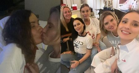 TRUNKI I POCAŁUNKI: tak WAGs opijały porażkę Polski z Francją! Marina Łuczenko, Marta Glik, Dominika Grosicka... (ZDJĘCIA)