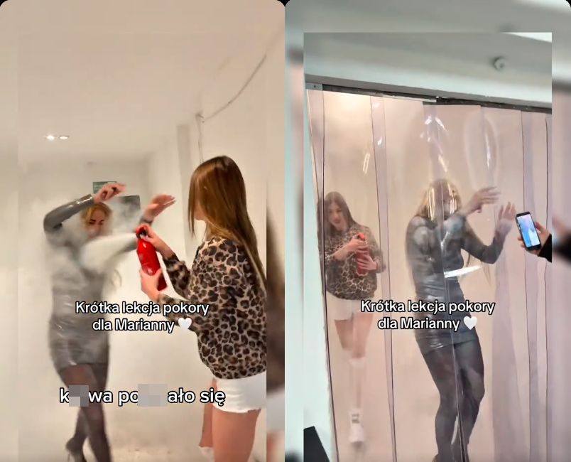 Marianna Schreiber zaatakowana gaśnicą