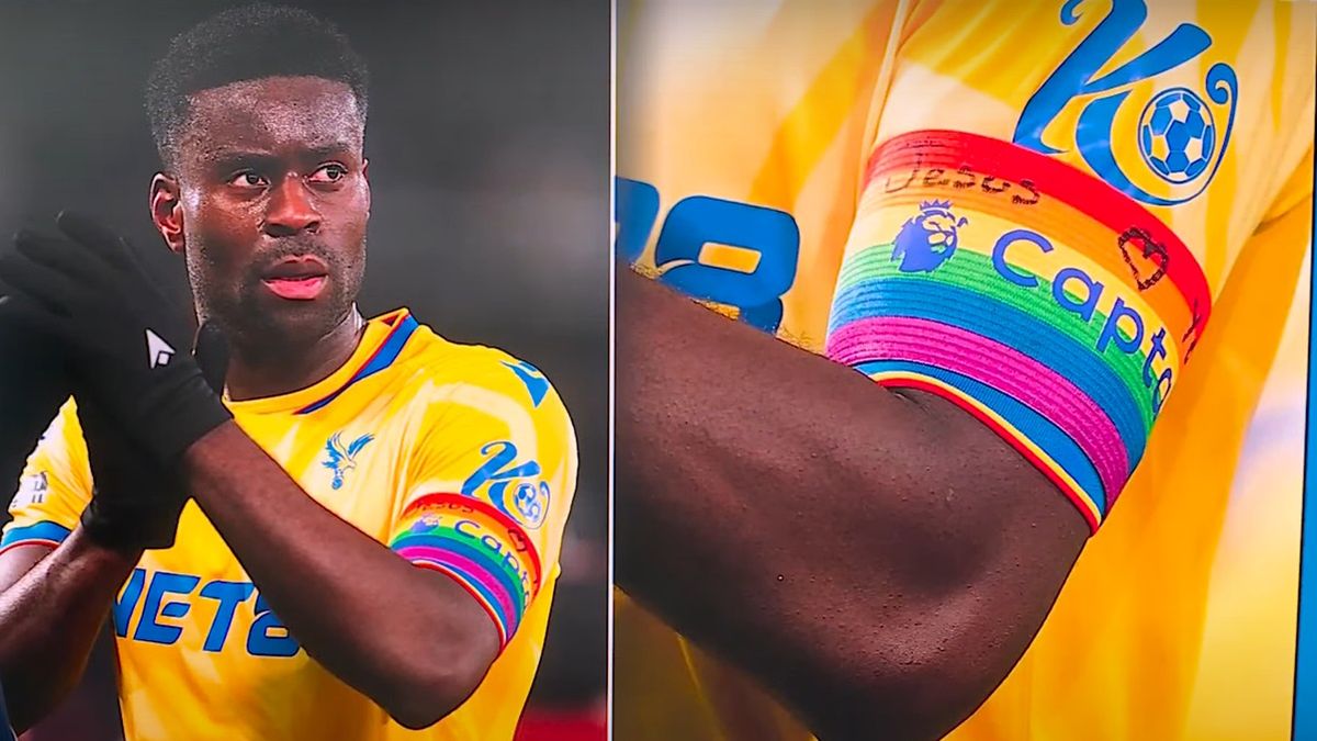 Marc Guehi z opaską kapitana Crystal Palace na ramieniu