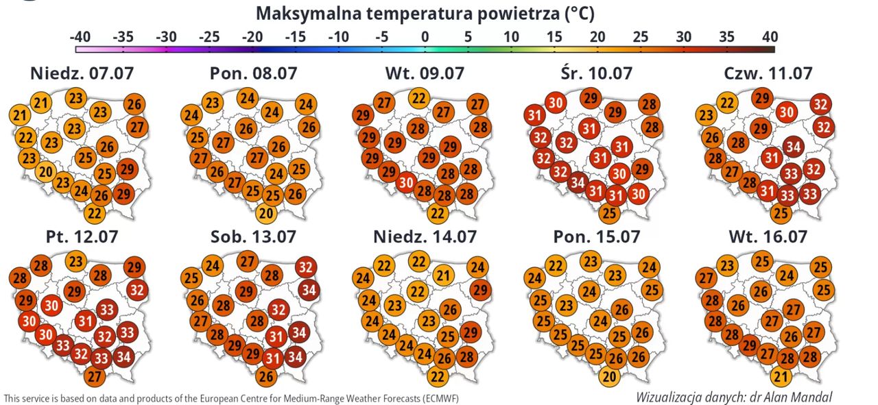 Prognoza IMGW na najbliższe dni