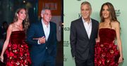 George Clooney i młodsza od niego o 17 lat Amal zachwycili na premierze. Prawniczka postawiła na kwiecistą mini