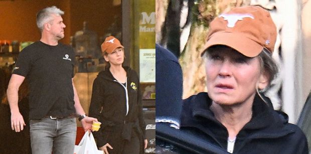 Nieumalowana Renee Zellweger wyskoczyła z młodszym o 10 lat partnerem na zakupy. Poznalibyście ją na ulicy?