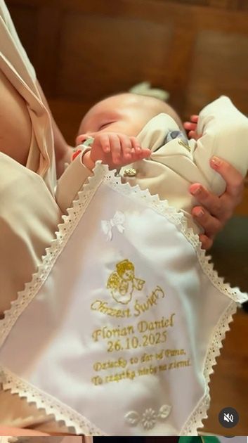 Faustyna i Daniel Martyniukowie ochrzcili syna