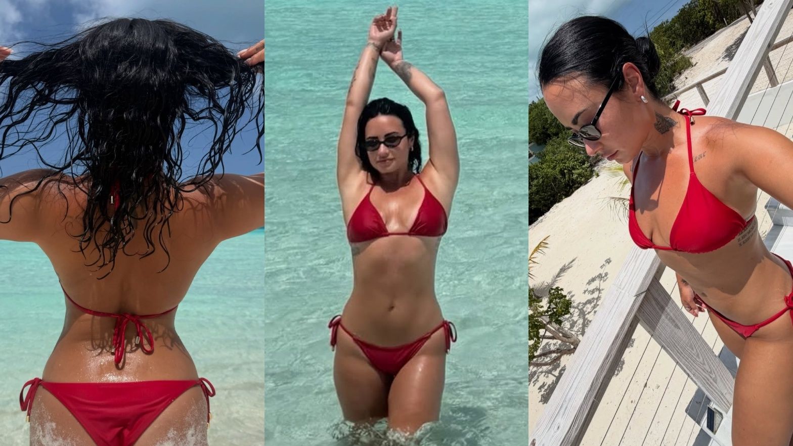 Demi Lovato wyeksponowała swoje walory na wakacjach na Bahamach