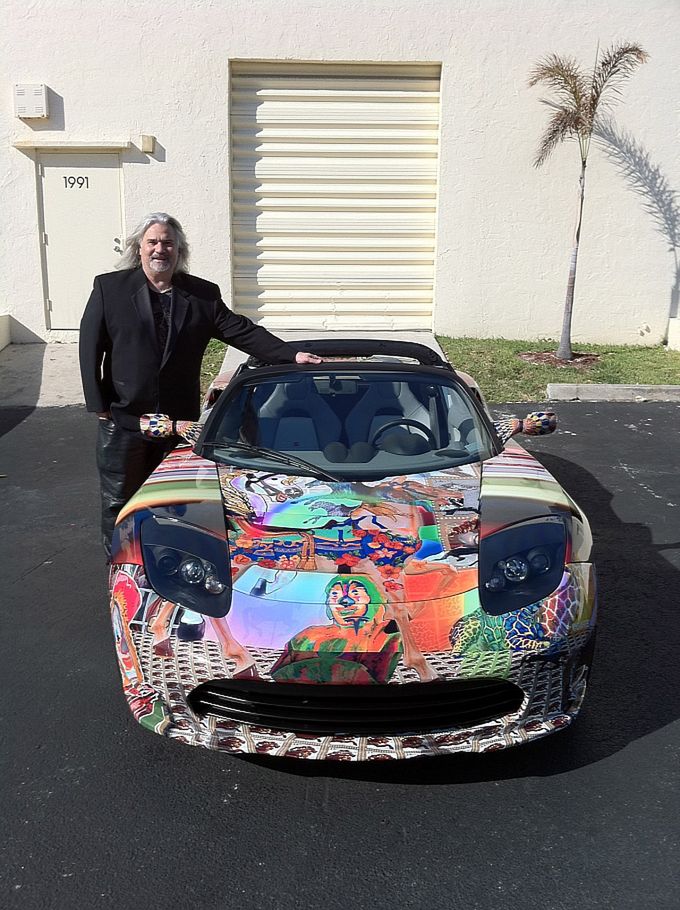Tesla Roadster Art