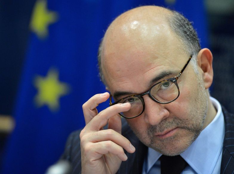Pierre Moscovici, komisarz ds. ekonomicznych i finansowych, podatków i ceł</br>podczas dzisiejszego spotkania w Brukseli