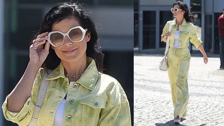 Katarzyna Cichopek fotografuje się z fanami przed "Pytaniem na śniadanie"