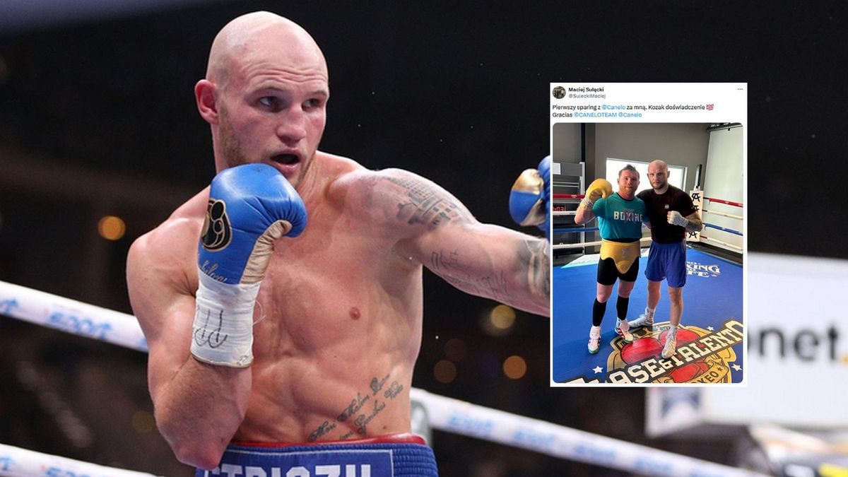 Twitter / SuleckiMaciej / Na zdjęciu: Maciej Sulęcki (w ramce: z Saulem Alvarezem)