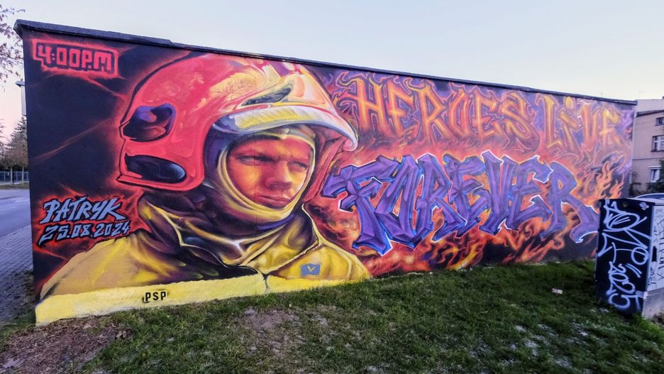 Mural na poznańskim Dębcu