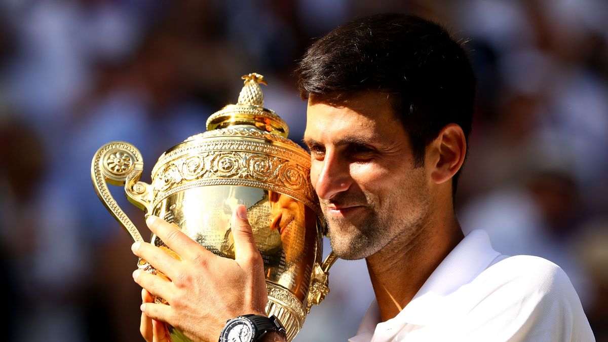 Getty Images / Michael Steele / Na zdjęciu: Novak Djoković, mistrz Wimbledonu 2018