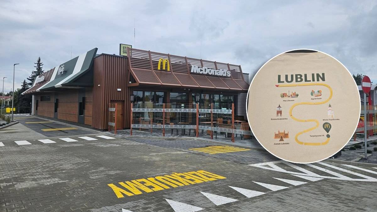 Specjalne torby McDonalds dla pierwszych klientów podczas otwarcia McDonalds przy Turystycznej