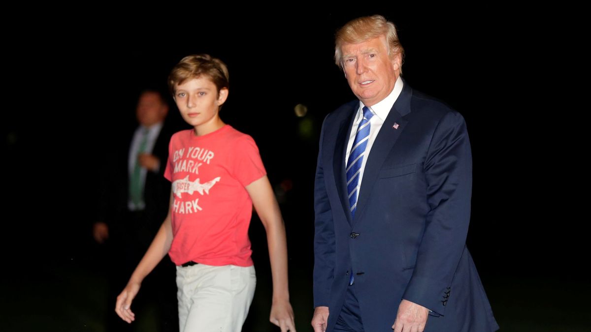 Zdjęcie okładkowe artykułu: Reuters / Yuri Gripas / Na zdjęciu Barron Trump (L) i prezydent USA Donald Trump (P)