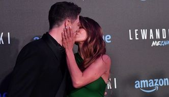 "Premiera za nami". Tak zachowali się na ściance Lewandowscy