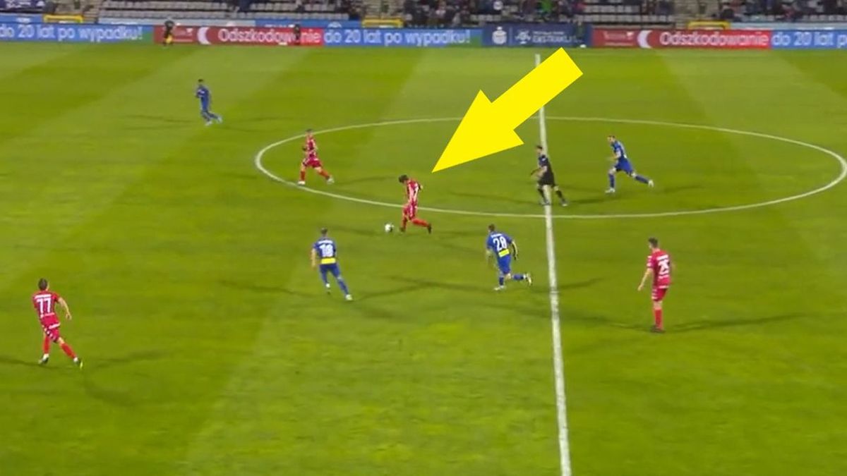 Twitter / Canal+ Sport / Dominik Kun zdobył bramkę po kapitalnej akcji