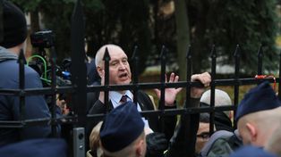 Święczkowski wyszedł do protestujących. "Berek nie został dopuszczony"