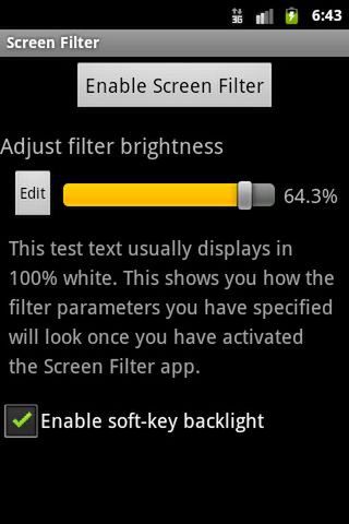 Screen Filter
