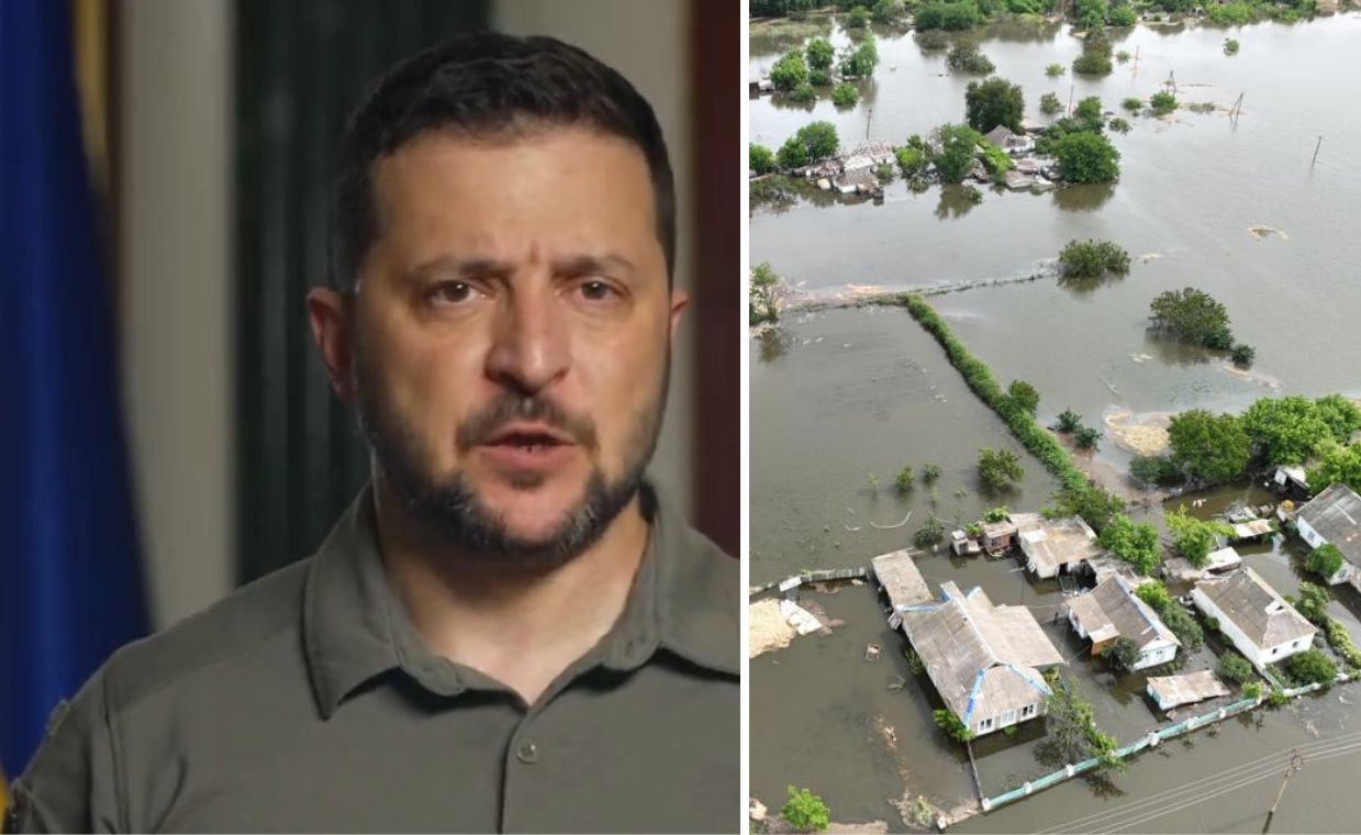 Teraz niestety widzimy, że na niektórych poziomach świata panuje po prostu haniebna obojętność wobec ekobójstwa i ludzkiej tragedii spowodowanej rosyjskim atakiem terrorystycznym - mówi Wołodymyr Zełenski