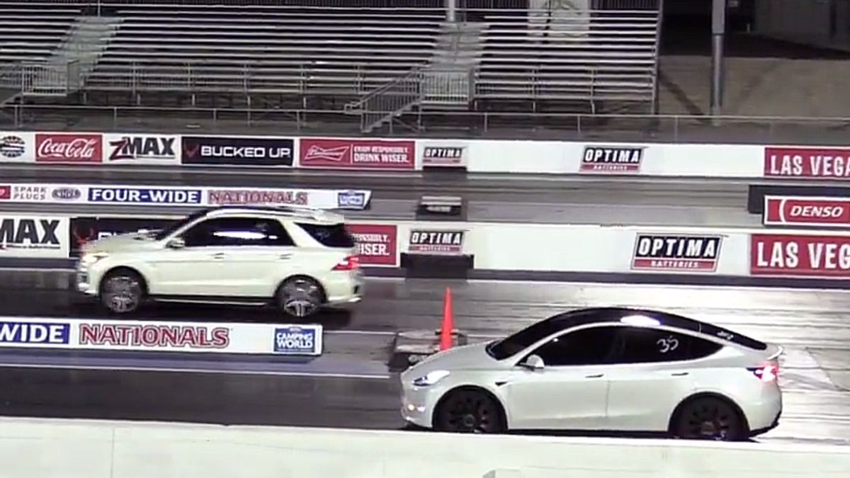 Absurdalny drag race pokazuje potencjał Tesli Model Y