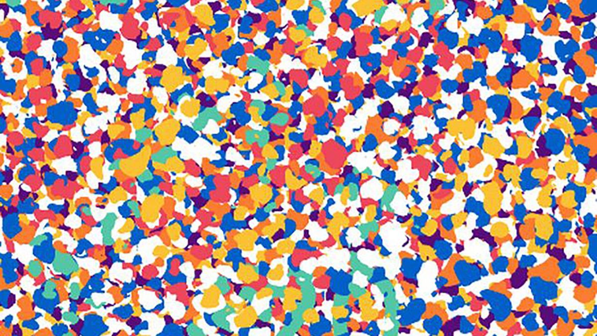 Na grafice z plamkami ukryto pewną liczbę. Jesteś w stanie ją dostrzec?