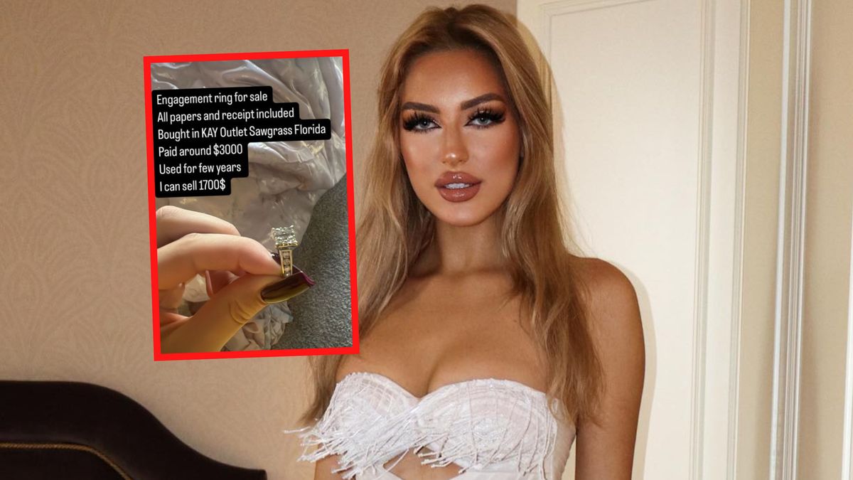 Caroline Derpienski sprzedaje pierścionek zaręczynowy