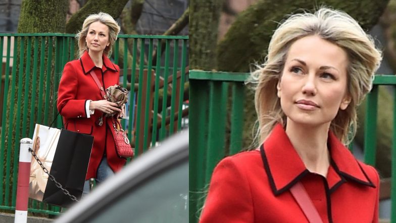 Magdalena Ogórek z torebką za 15 tysięcy złotych