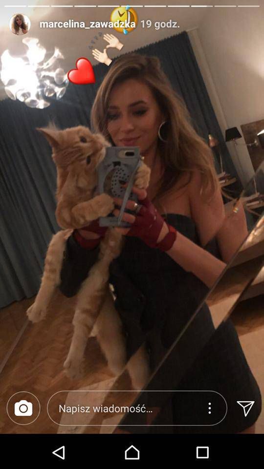 Marcelina Zawadzka dostała kota
