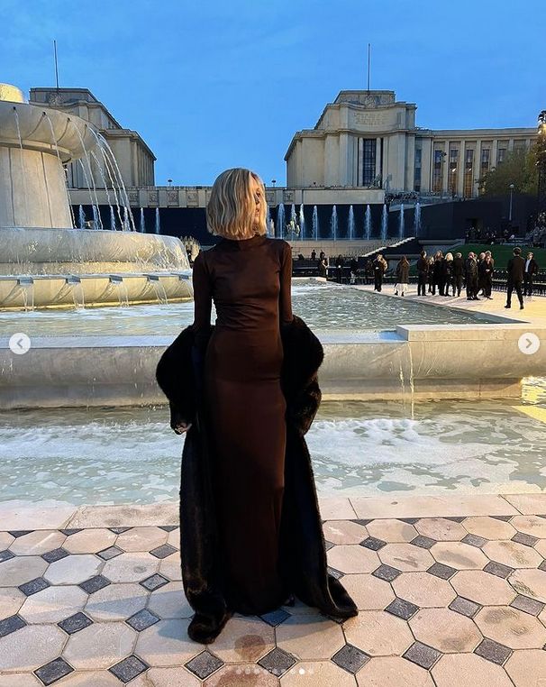 Anja Rubik na Paris Fashion Week