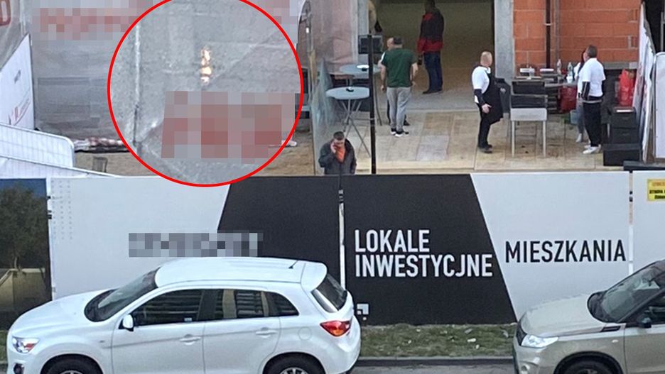 Impreza na budowie bloku