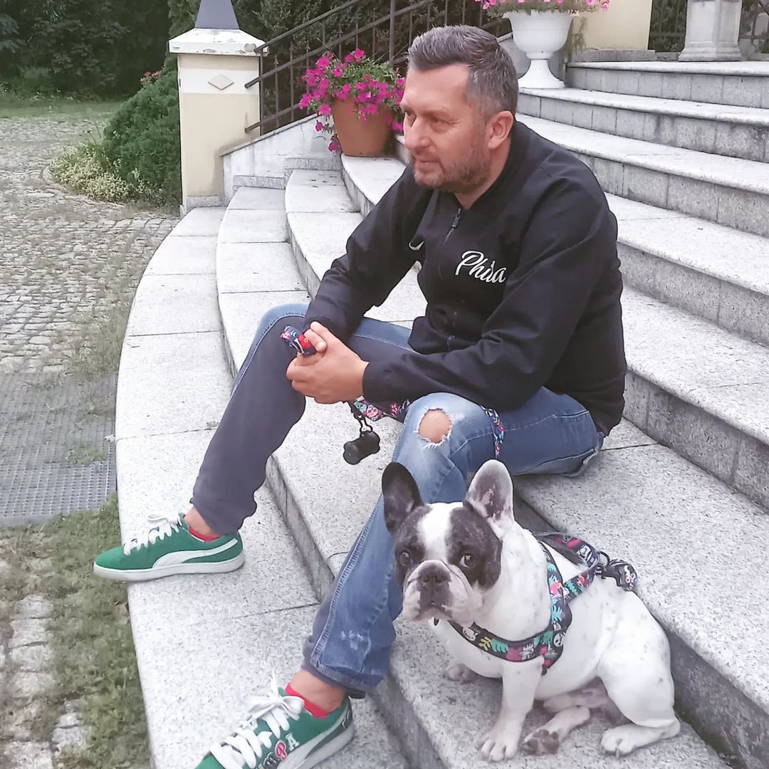 Norbi ze swoim psem