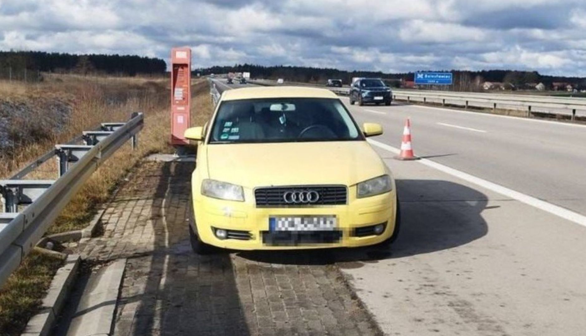 Sceny na A4. Gruzin ukradł złe paliwo i się zdrzemnął