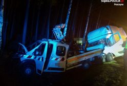 Śląsk. Tragedia w Kobiórze. W wypadku na DK 1 jedna osoba zginęła, trzy zostały ranne.