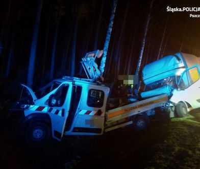 Śląsk. Tragedia w Kobiórze. W wypadku na DK 1 jedna osoba zginęła, trzy zostały ranne.