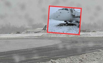 Samolot LOT wypadł z pasa. Trwa akcja na lotnisku w Wilnie